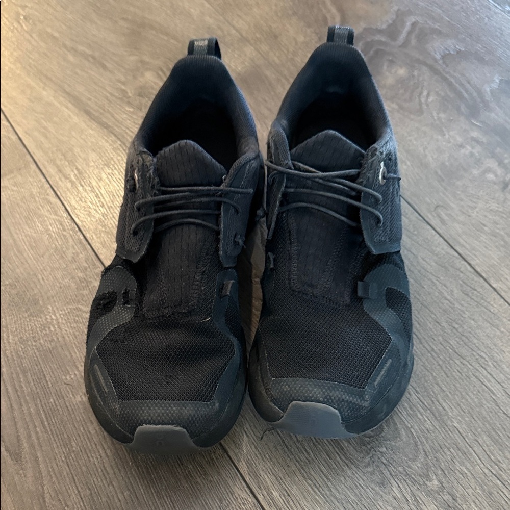 On Running Kids Black Athletic Sneakers